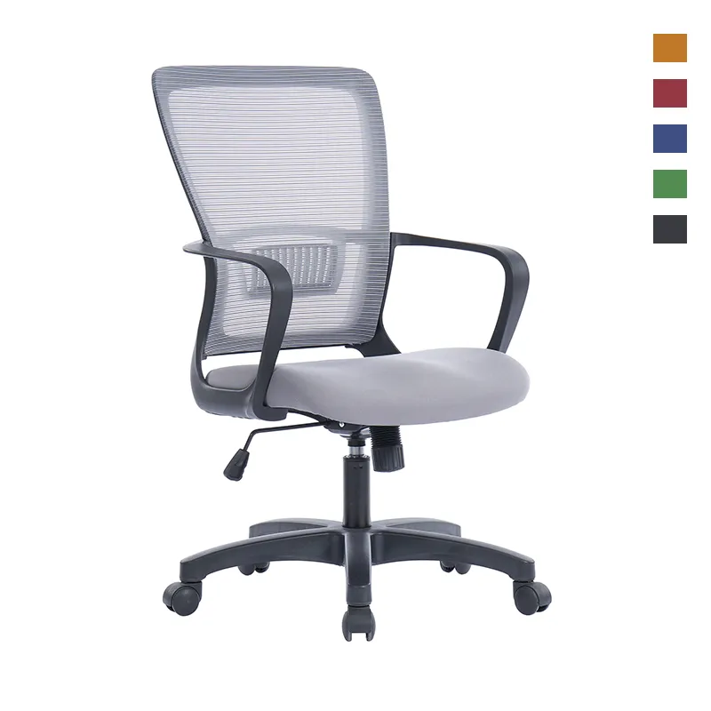 Black Plastic Office Furniture Staff Mesh Swivel  Ergonomic Office Chair