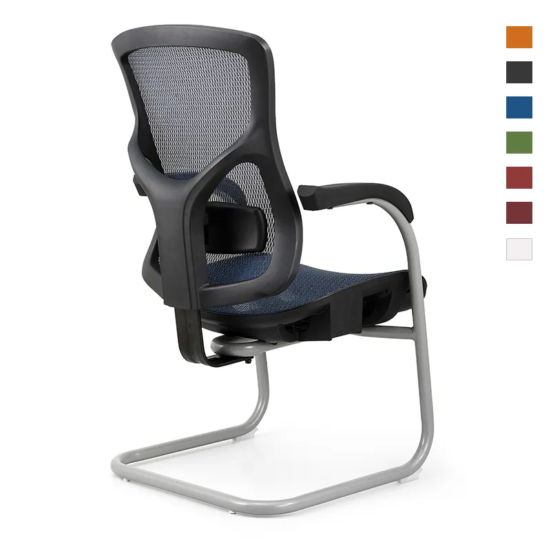 Wholesale comfortable office chairs Ergonomically adjustable mesh fabric chairs with armrests