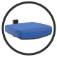 blue guest chair